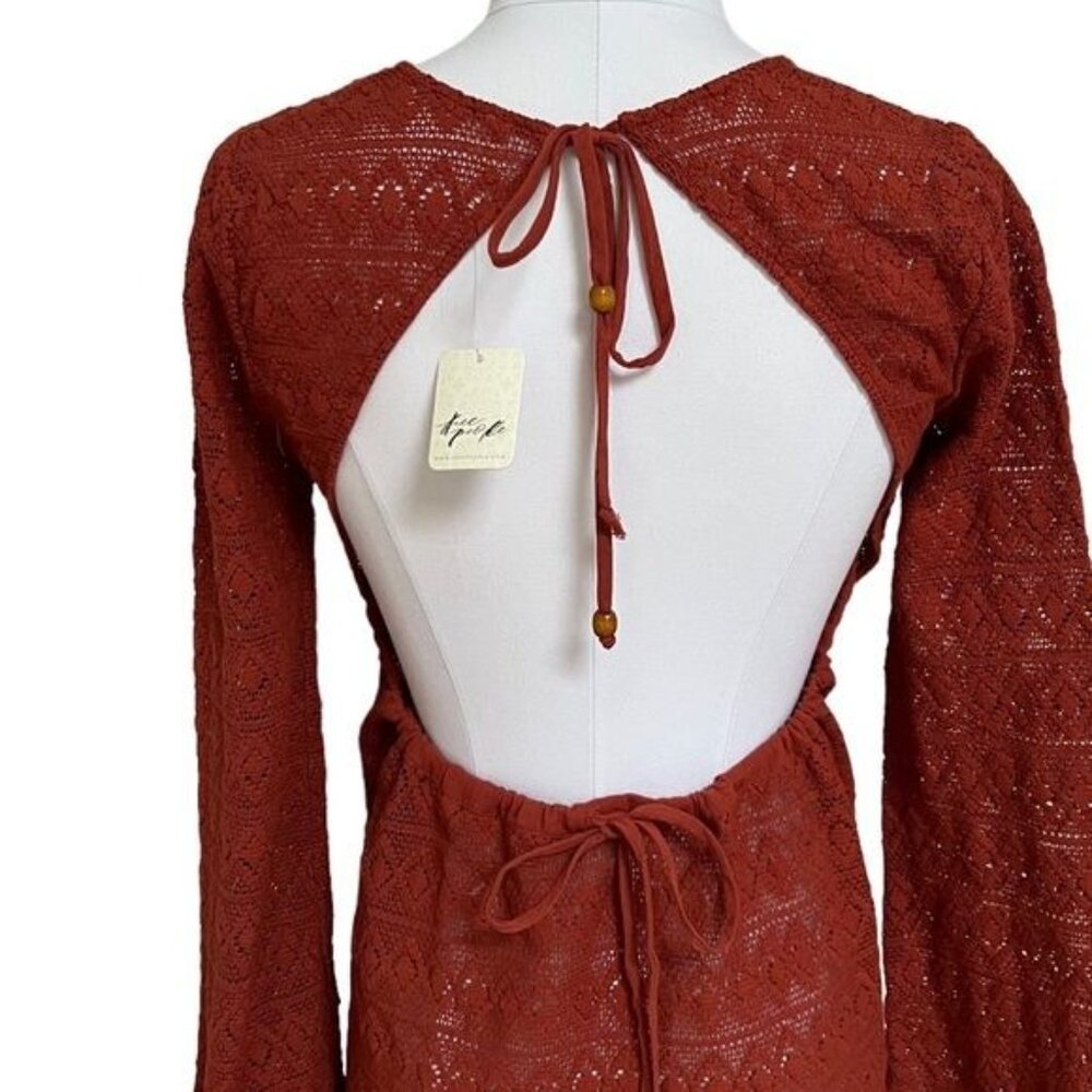 Free People Sea Through Mini by Endless Summer in Rooibos Tea, Size Small NWT - Picture 8 of 13